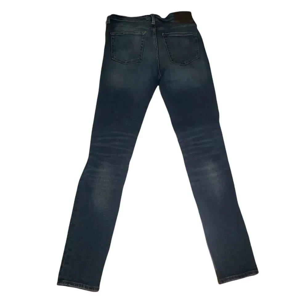 H&M Dark Washed Distressed Skinny Couple Moulante & Denim Jeans - Size 29